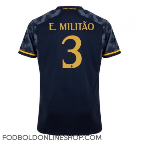 Real Madrid Eder Militao #3 Udebanetrøje 2023-24 Kortærmet